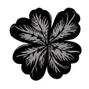 black clover 5 leaf clover tattoo design idea