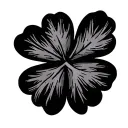 black clover 5 leaf clover tattoo design idea