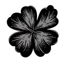 black clover 5 leaf clover tattoo design idea