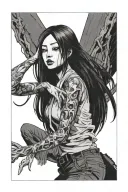 Sadako Dead by Daylight tattoo design idea