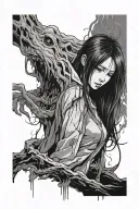 Sadako Dead by Daylight tattoo design idea