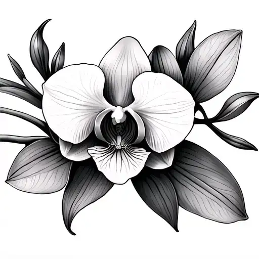 orchid flower collar bone tattoo tattoo design idea