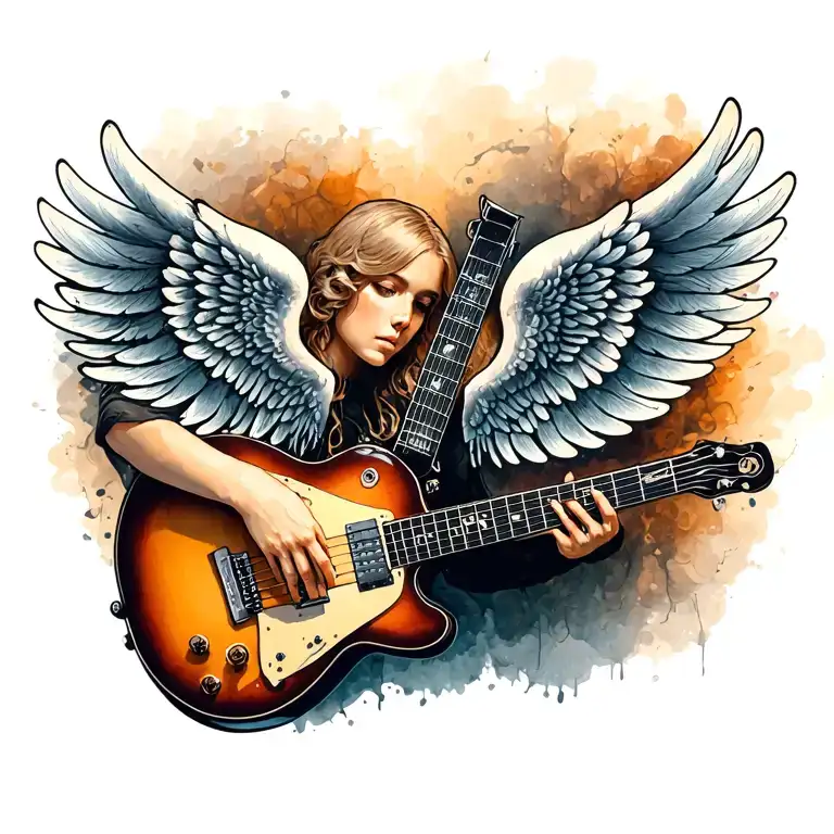 wings and guitar tattoo designs  tattoo design idea