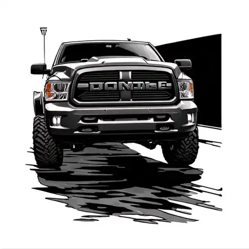 1st gen dodge ram tattoo design idea