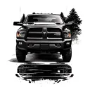 1st gen dodge ram tattoo design idea