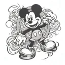 Mickey Mouse tattoo design idea