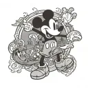 Mickey Mouse tattoo design idea