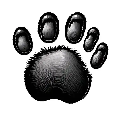 dog foot print remembrance tattoo tattoo design idea
