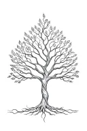 Tree of Life with music  tattoo design idea