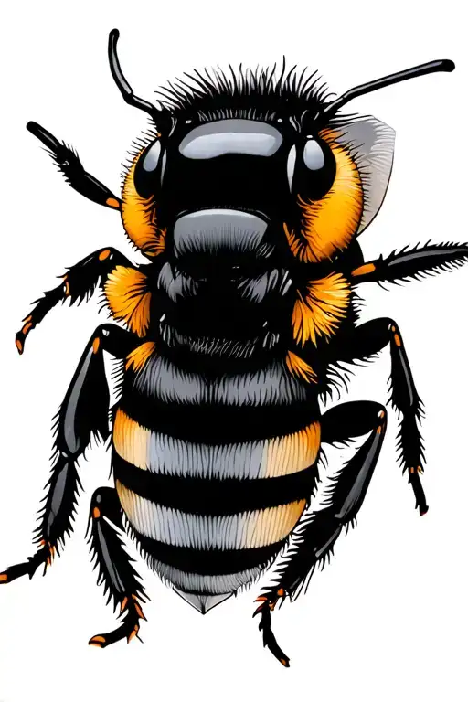 manchester bee tattoo design idea