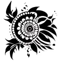 tribal Afro Brazilian inspired tattoo designed to wrap around the arm tattoo design idea
