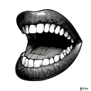 Bite Mark tattoo design idea