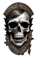western tooled leather  tattoo design idea