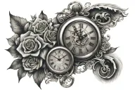 time is fleeting   tattoo design idea