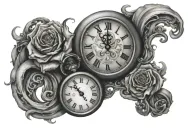 time is fleeting   tattoo design idea