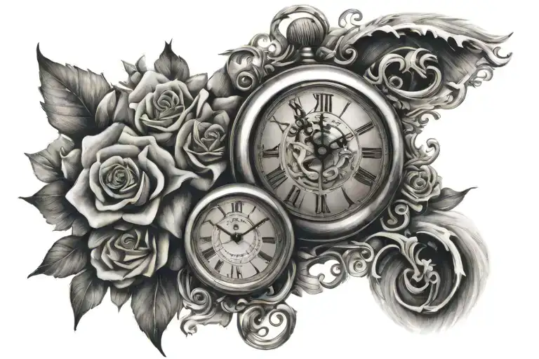 time is fleeting   tattoo design idea
