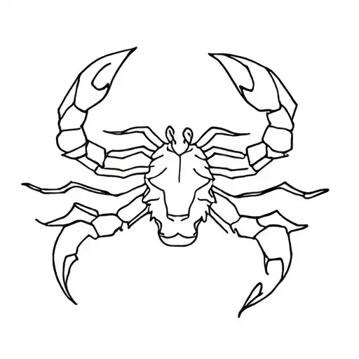 leo scorpio tattoo design idea