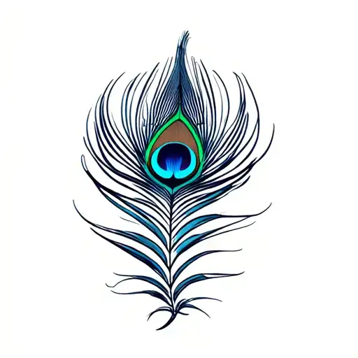 Peacock feather Leeds United  tattoo design idea