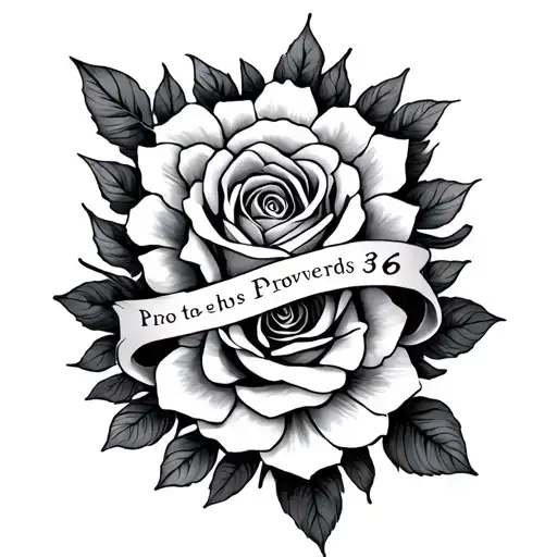 Proverbs 3 5 6 tattoo design idea