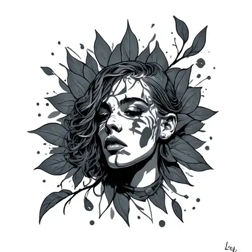 Loner tattoo design idea