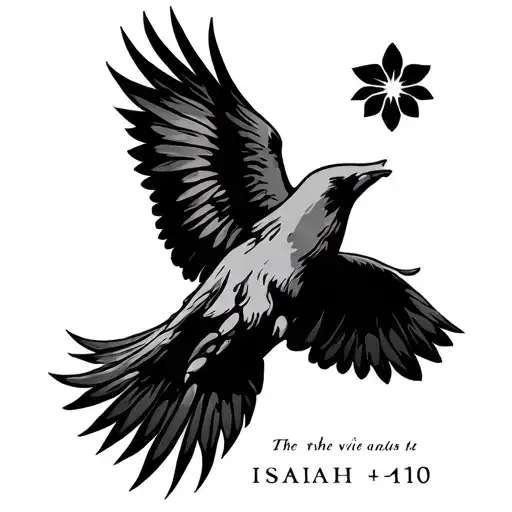 The verse isaiah 41 10 tattoo design idea