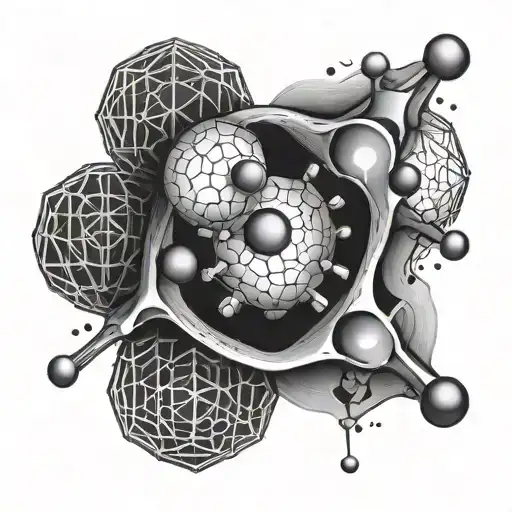 LSD molecule tattoo design idea