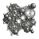 LSD molecule tattoo design idea