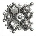 LSD molecule tattoo design idea