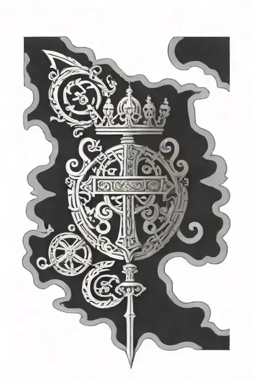 Slavic mythology symbols Serbia, Orthodox, By Faith Not By tattoo design idea