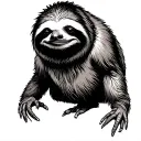sloth 7 deadly sins tattoo design idea