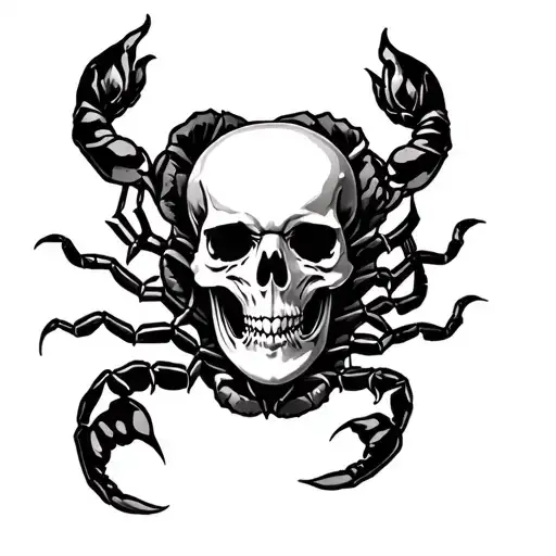 skull rose scorpion rats sleeve greyscale tattoo design idea