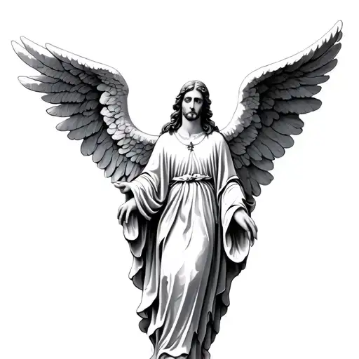 Angel Gabriel tattoo design idea