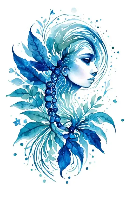 cancer zodiac etherial nature inspired tattoo tattoo design idea
