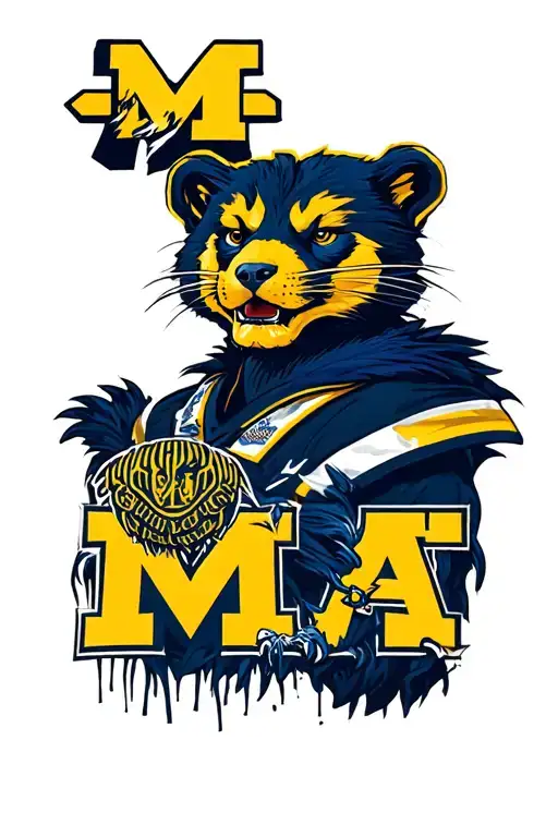 Michigan Wolverines tattoo design idea