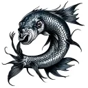 tattoo for female, struggling with mental health a Pisces's and really loves animals  tattoo design idea