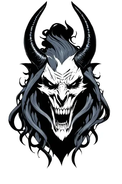 Demon tattoo design idea