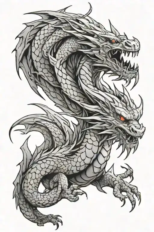dragon tattoo inspired by Fourth Wing tattoo design idea