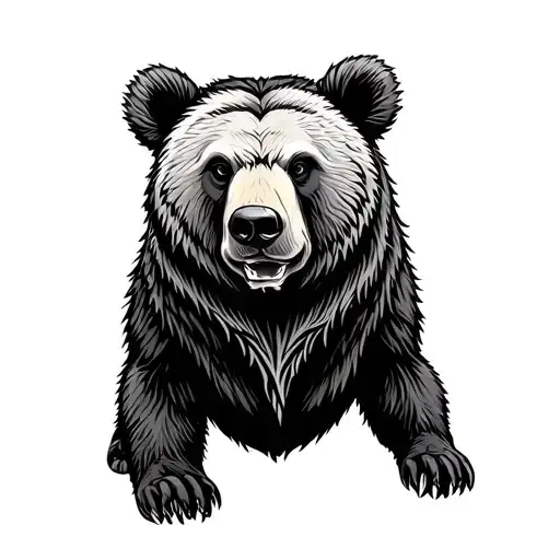 Nordic Bear tattoo design idea