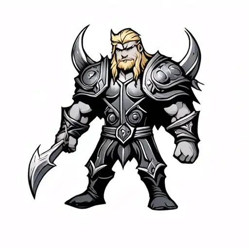 cute Thor  tattoo design idea