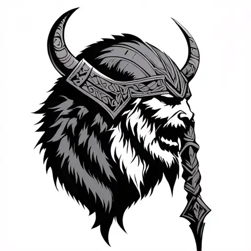 Viking Tribal tattoo design idea