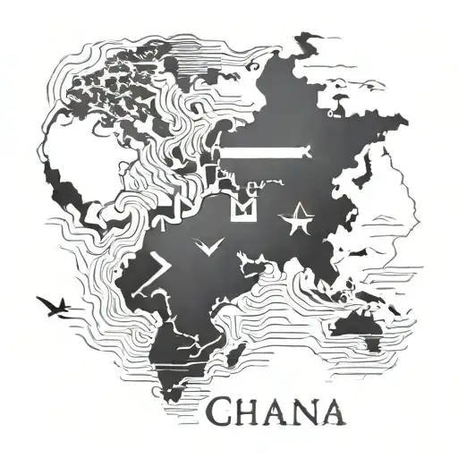 countries I've been, Ghana, Kenya, Germany, France tattoo design idea