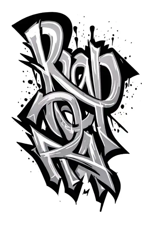 "Rap" graffiti 1999 tbd tattoo design idea