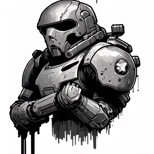 fallout brotherhood of steel tattoo design idea