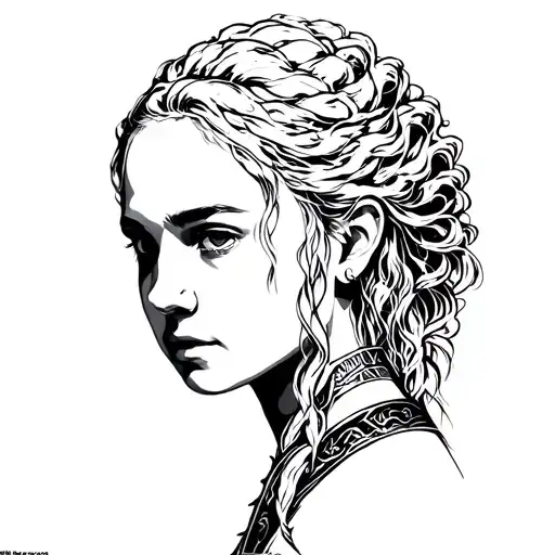 daenerys targaryen, tattoo design idea