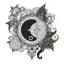 simple bible scripture tattoo design idea