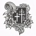 simple bible scripture tattoo design idea