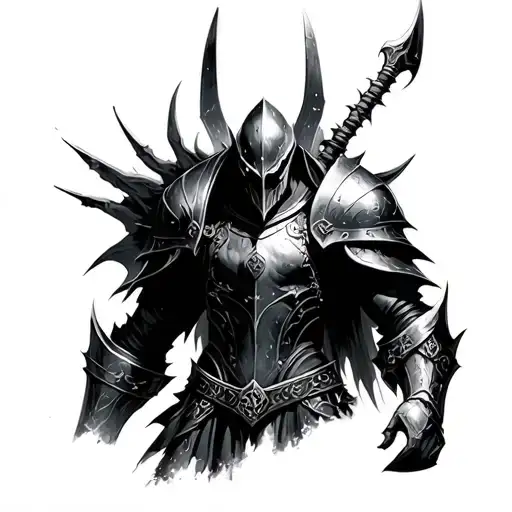 knight artorias dark souls tattoo design idea