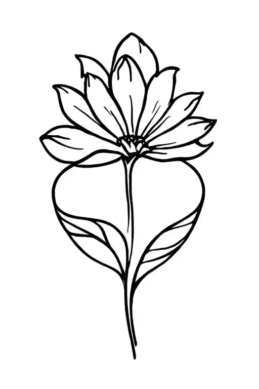 flower that looks like a vulva tattoo design idea