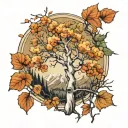 aspen tree tattoo design idea