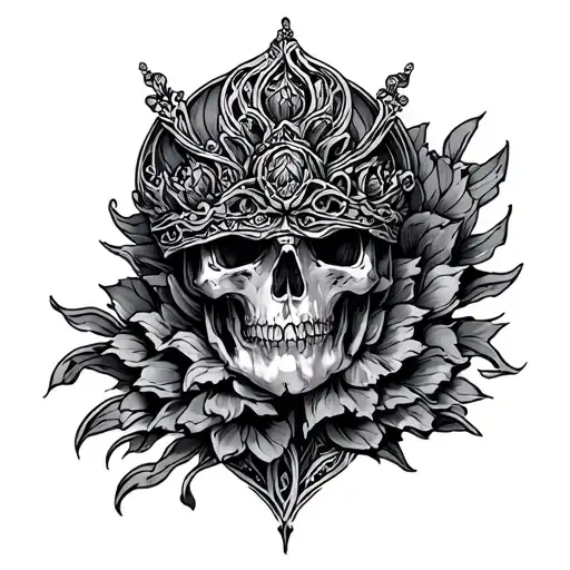 Krone tattoo design idea